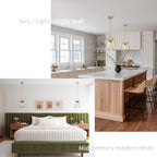 Crystal Ceiling Lights 4-Light E14 Modern Chandelier Semi