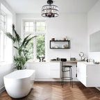 Crystal Ceiling Lights 4-Light E14 Modern Chandelier Semi