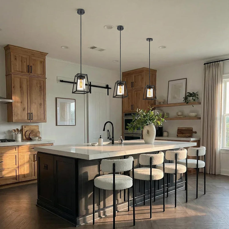 Crystal Ceiling Lights 4-Light E14 Modern Chandelier Semi