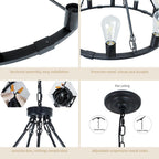 Crystal Ceiling Lights 4-Light E14 Modern Chandelier Semi
