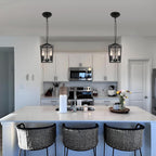 Crystal Ceiling Lights 4-Light E14 Modern Chandelier Semi