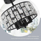 Crystal Ceiling Lights 4-Light E14 Modern Chandelier Semi