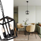 Crystal Ceiling Lights 4-Light E14 Modern Chandelier Semi