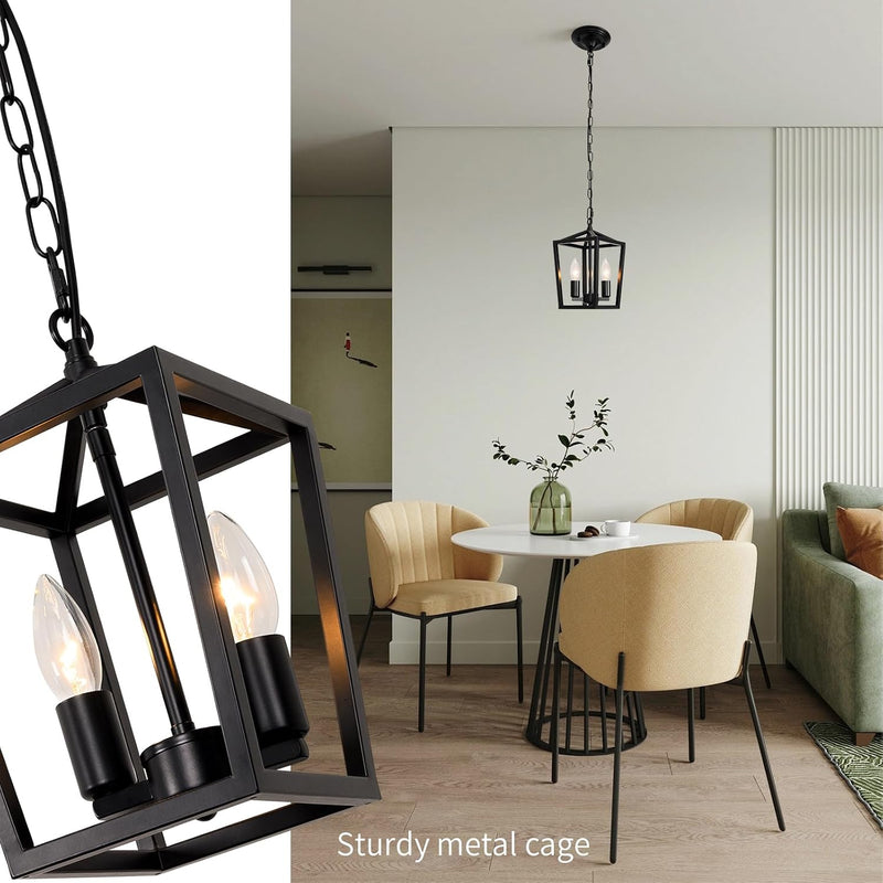 Crystal Ceiling Lights 4-Light E14 Modern Chandelier Semi