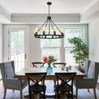 Crystal Ceiling Lights 4-Light E14 Modern Chandelier Semi