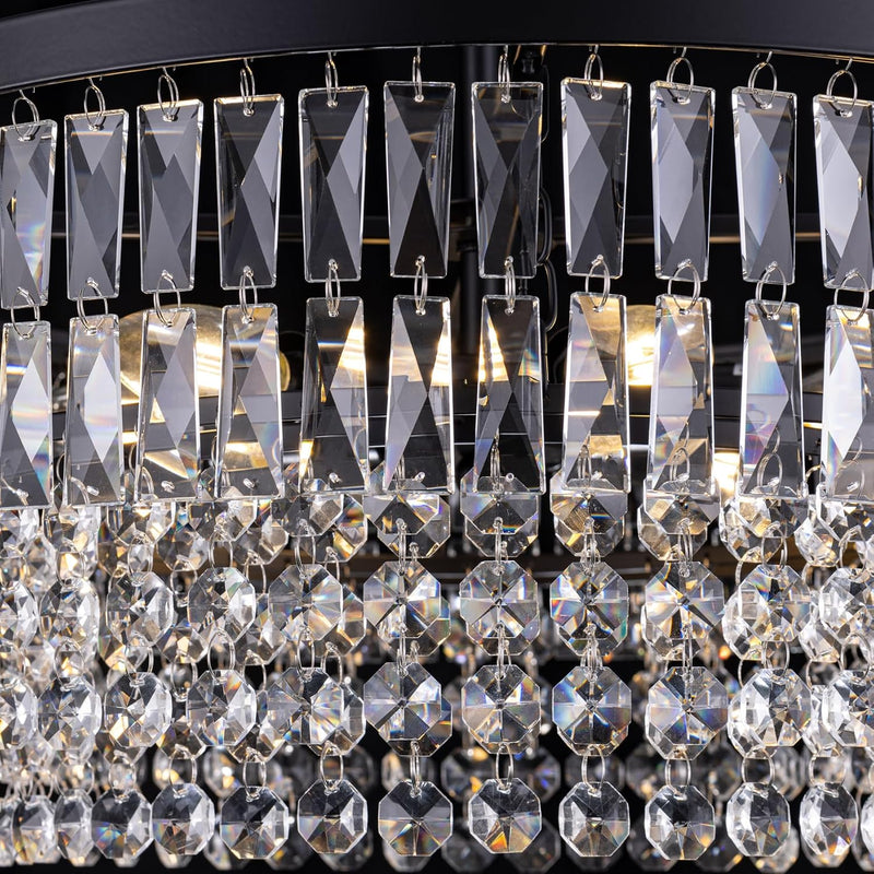 Crystal Chandelier 6-Light Modern Chandeliers for Dining Room