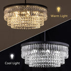 Crystal Chandelier 6-Light Modern Chandeliers for Dining Room