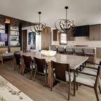 Crystal Chandelier 6-Light Pendant Light for Dining Room