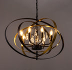 Crystal Chandelier 6-Light Pendant Light for Dining Room