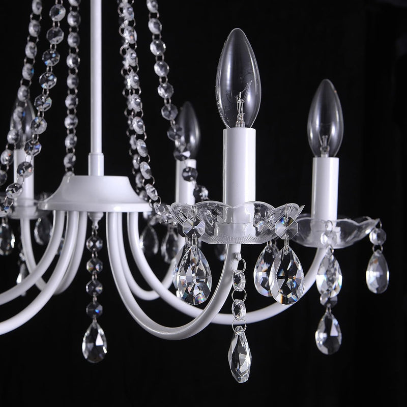 Crystal Chandelier 6 Lights Chandeliers Ceiling Light Modern