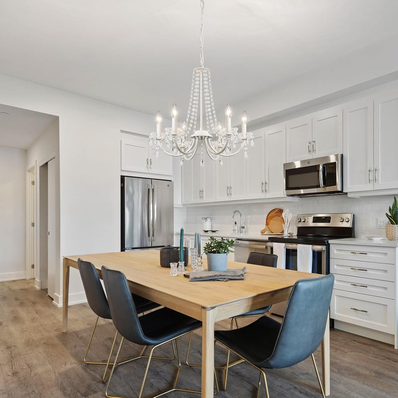 Crystal Chandelier 6 Lights Chandeliers Ceiling Light Modern