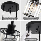 Crystal Chandelier 6 Lights Chandeliers Ceiling Light Modern