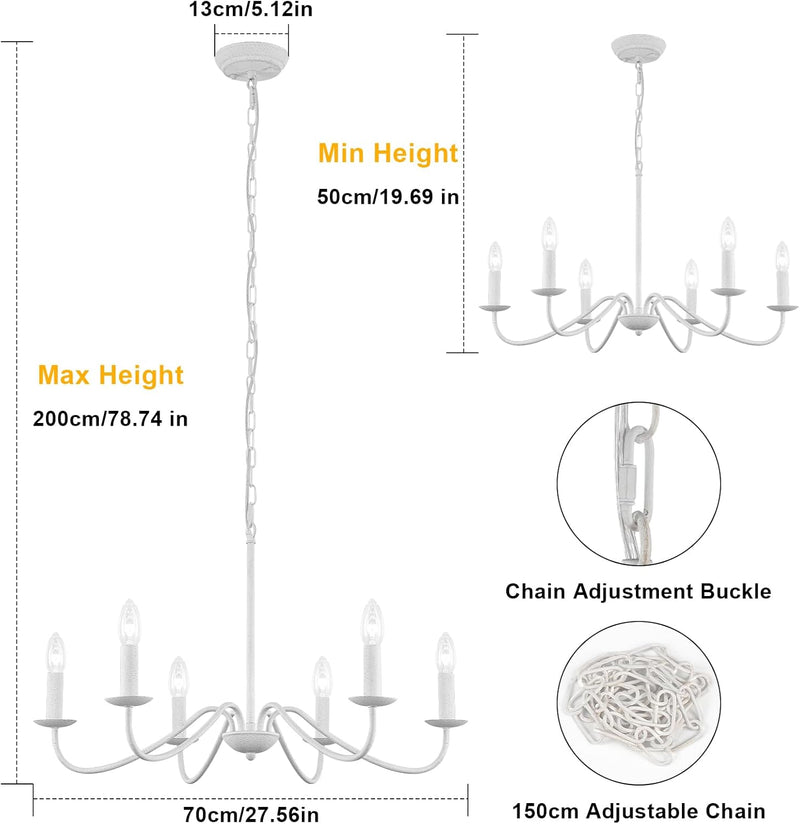 Crystal Chandelier 6 Lights Chandeliers Ceiling Modern Living