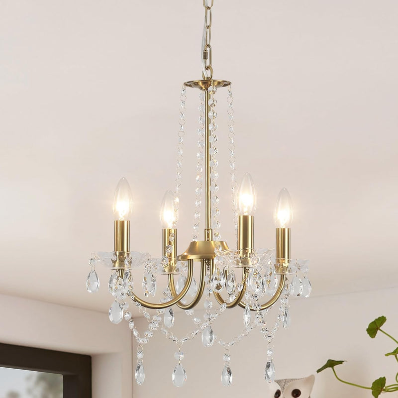 Crystal Chandelier 6 Lights Chandeliers Ceiling Modern Living