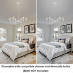 Crystal Chandelier 6 Lights Chandeliers Ceiling Modern Living