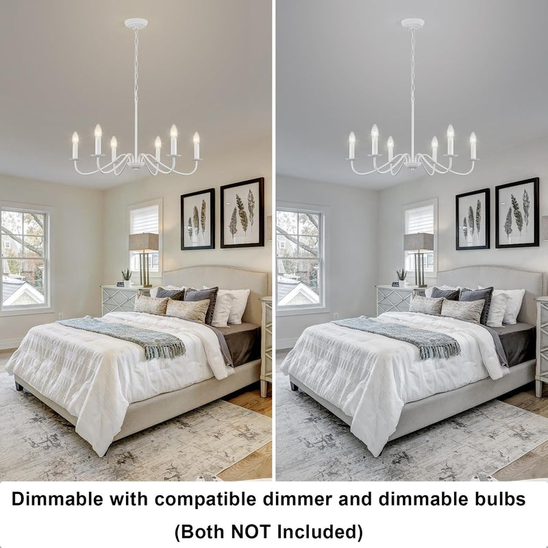 Crystal Chandelier 6 Lights Chandeliers Ceiling Modern Living