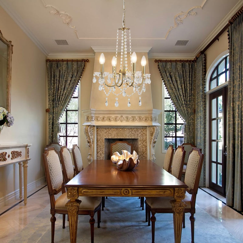 Crystal Chandelier 6 Lights Chandeliers Ceiling Modern Living