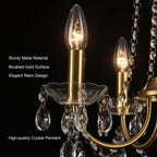 Crystal Chandelier 6 Lights Chandeliers Ceiling Modern Living