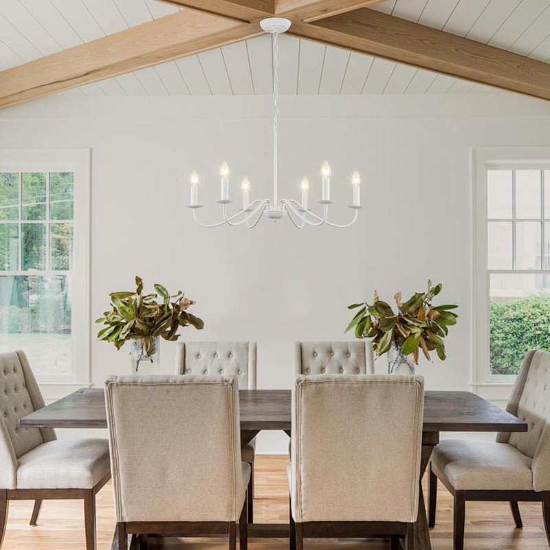 Crystal Chandelier 6 Lights Chandeliers Ceiling Modern Living