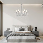 Crystal Chandelier 6 Lights Chandeliers Ceiling Modern Living