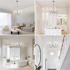 Crystal Chandelier 6 Lights Chandeliers Ceiling Modern Living