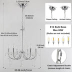 Crystal Chandelier 6 Lights Chandeliers Ceiling Modern Living