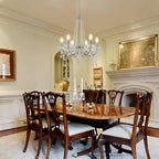 Crystal Chandelier 6 Lights Chandeliers Ceiling Modern Living