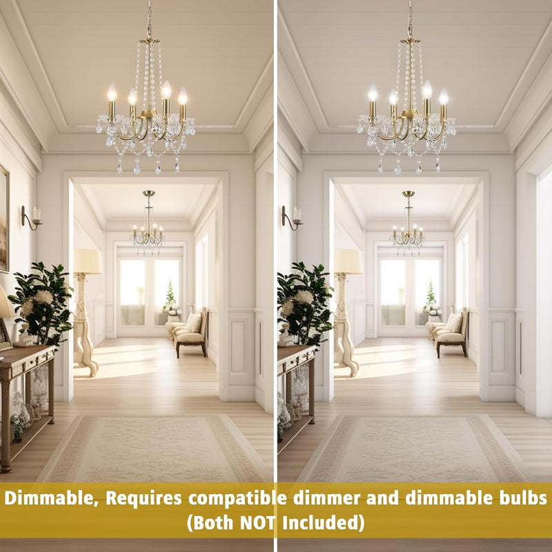 Crystal Chandelier 6 Lights Chandeliers Ceiling Modern Living
