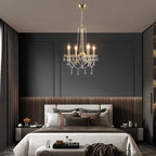 Crystal Chandelier 6 Lights Chandeliers Ceiling Modern Living