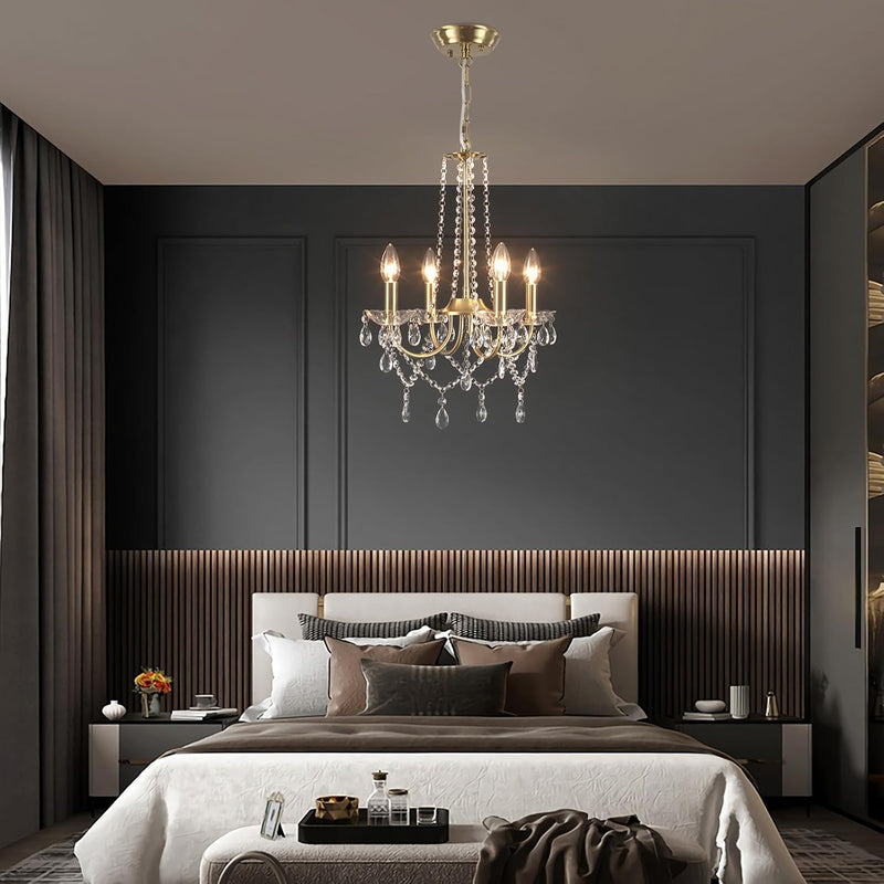 Crystal Chandelier 6 Lights Chandeliers Ceiling Modern Living