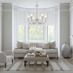 Crystal Chandelier 6 Lights Chandeliers Ceiling Modern Living
