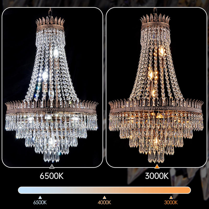 Crystal Chandelier 7-Light French Empire Crystals for Dining