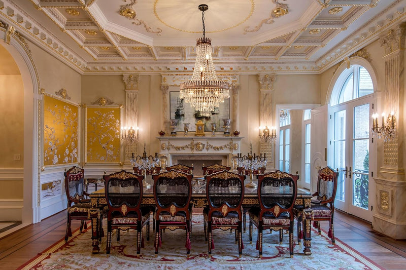 Crystal Chandelier 7-Light French Empire Crystals for Dining