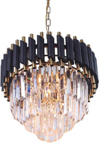 Crystal Chandelier Ceiling Light 3 Tier Round Pendant