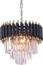 Crystal Chandelier Ceiling Light 3 Tier Round Pendant