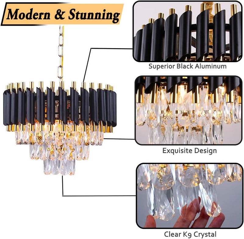 Crystal Chandelier 5-Light E14 Pendant Light