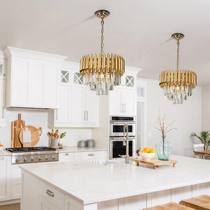 Crystal Chandelier 5-Light E14 Pendant Light