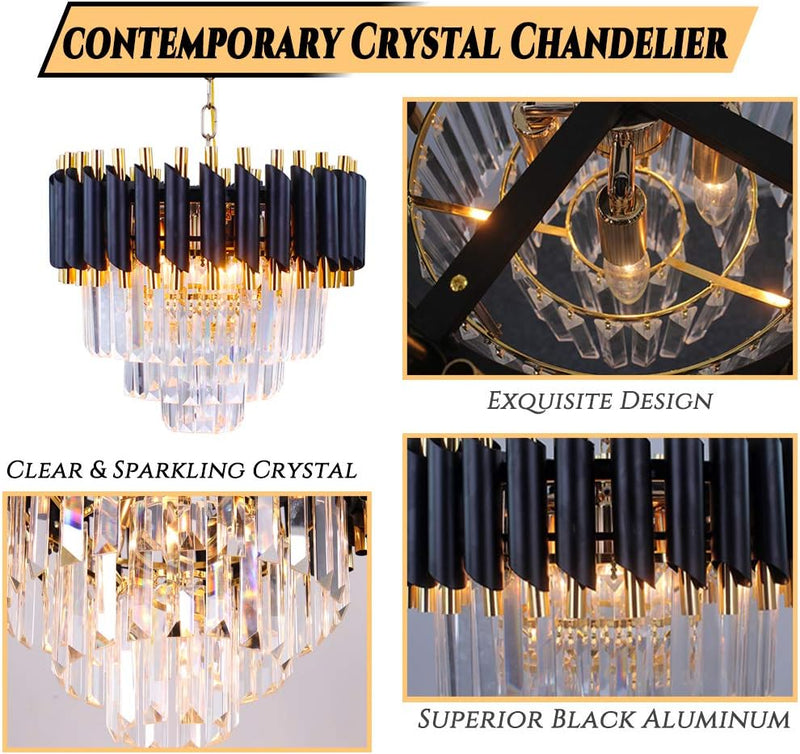 Crystal Chandelier 5-Light E14 Pendant Light
