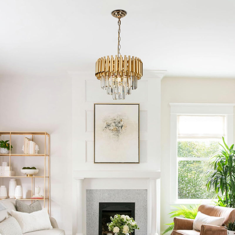 Crystal Chandelier 5-Light E14 Pendant Light
