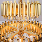 Crystal Chandelier Ceiling Light 3 Tier Round Pendant