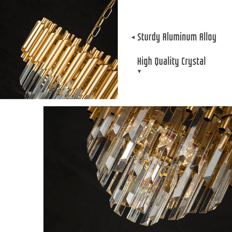 Crystal Chandelier 5-Light E14 Pendant Light