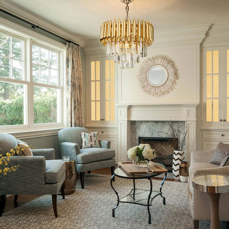Crystal Chandelier 5-Light E14 Pendant Light