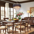 Crystal Chandelier Ceiling Light 3 Tier Round Pendant