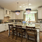 Crystal Chandelier Ceiling Light 3 Tier Round Pendant
