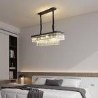 Crystal Chandelier Ceiling Light 6-Lights Modern 48CM Round