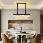 Crystal Chandelier Ceiling Light 6-Lights Modern 48CM Round