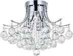Crystal Chandelier Ceiling Light Modern Mini Flush Mount