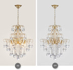 Crystal Chandelier Flushmount Ceiling Light Modern Lighting