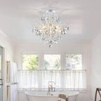 Crystal Chandelier Flushmount Ceiling Light Modern Lighting