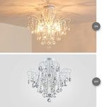 Crystal Chandelier Flushmount Ceiling Light Modern Lighting